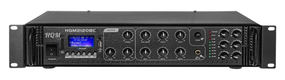 WZMACNIACZ HQM2120BC RADIO FM/MP3/BLUETOOTH 120W