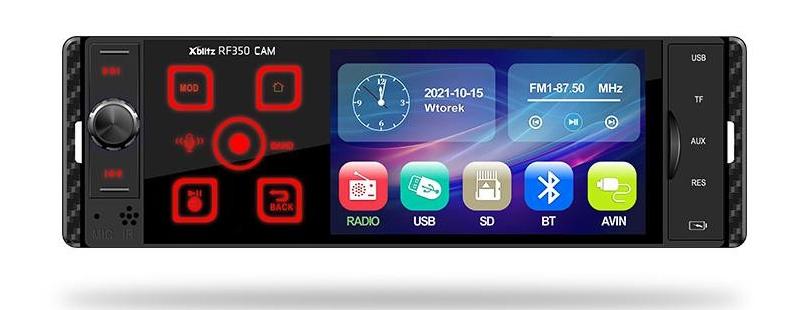 Radio samochodowe Xblitz RF350 z kamerą cofania