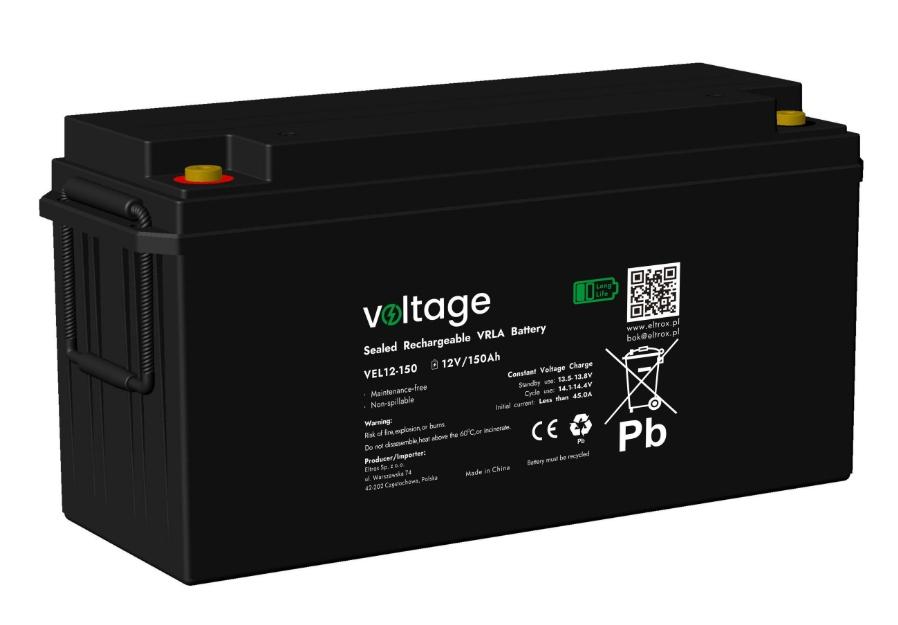 Akumulator AGM Voltage Long Life 12V 150Ah VEL12-150 (Żywotność 15 lat)