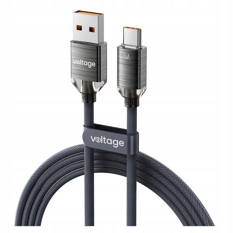 Kabel USB-A / USB-C Voltage PureCrystal 66W 100cm czarny