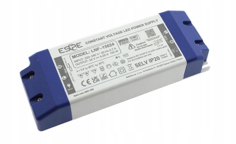ZASILACZ IMPULSOWY LED ESPE LNF-15024 24V/150W/6.25A IP20