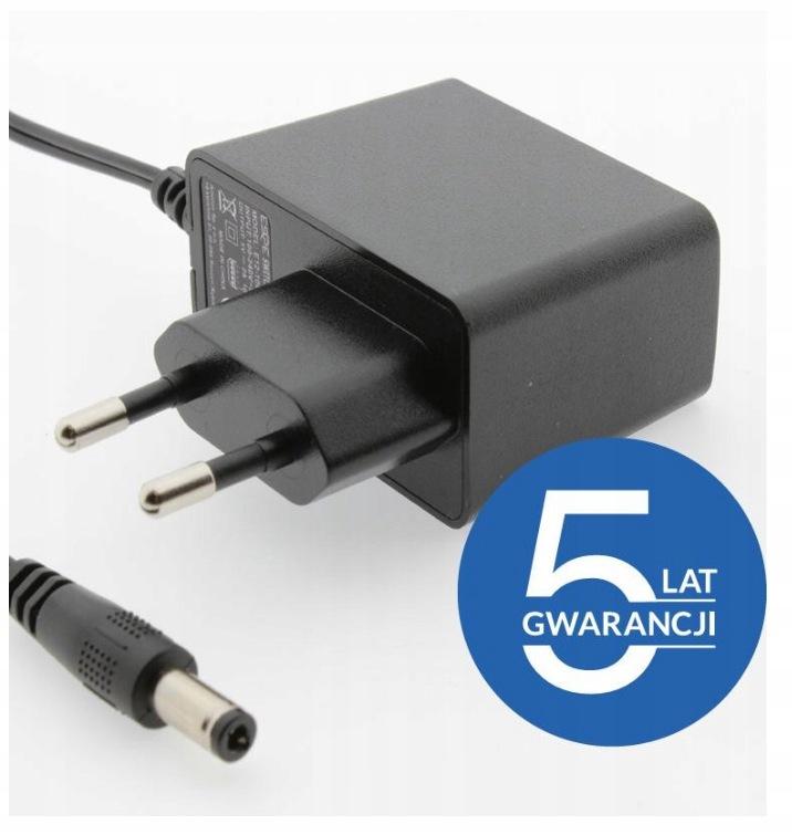 ZASILACZ WTYCZKOWY ESPE 12V 1,5A 18W WTYK PROSTY 2,1x5,5mm 5 LAT GW.