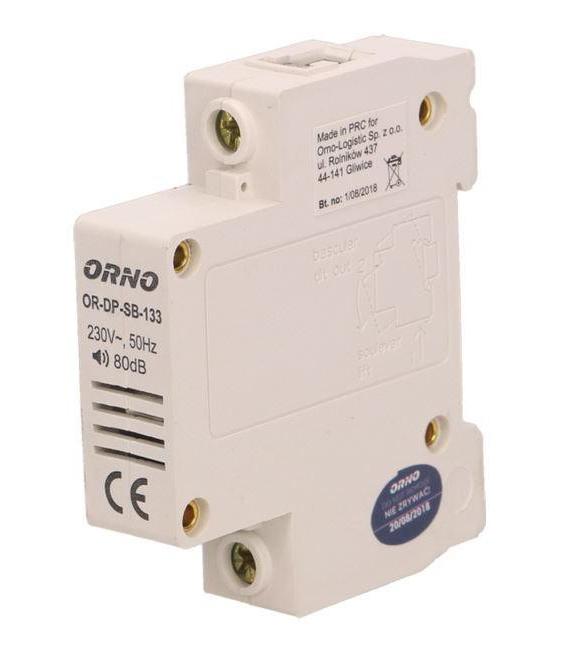 DZWONEK PRZEWODOWY ORNO NA SZYNE DIN-1 MODUŁ OR-DP-SB-133