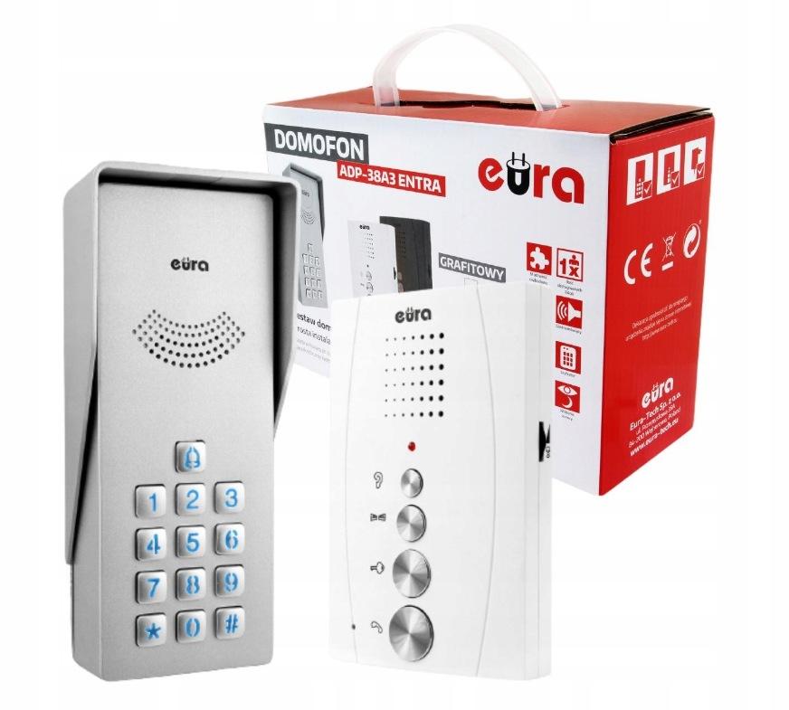 Domofon EURA ADP-38A3 ENTRA bialy