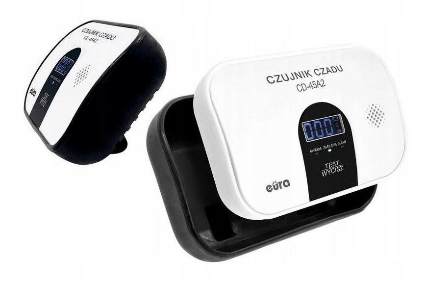 Czujnik czadu EURA CD-45A2 wolnostojący, bateryjny, wyswietlacz LCD