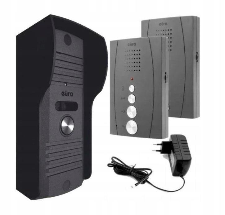 DOMOFON ''EURA'' ADP-51A3 ''DIFESA'' - 1-rodzinny, 2 unifony, interkom