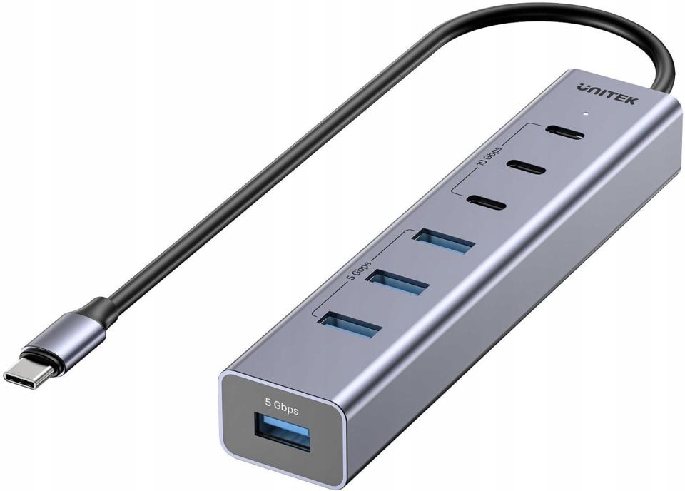 Unitek Aktywny Hub USB-C 3x USB-C 10Gbps 4x USB-A