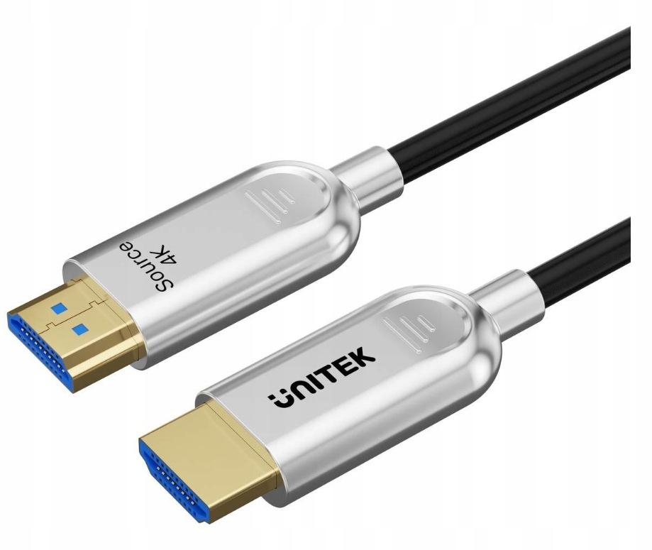 Kabel HDMI Unitek optyczny 2.0 AOC 4K 60Hz 80m