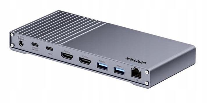 Unitek Potrójna stacja dokująca USB4 40Gb/s,zasilacz 120W