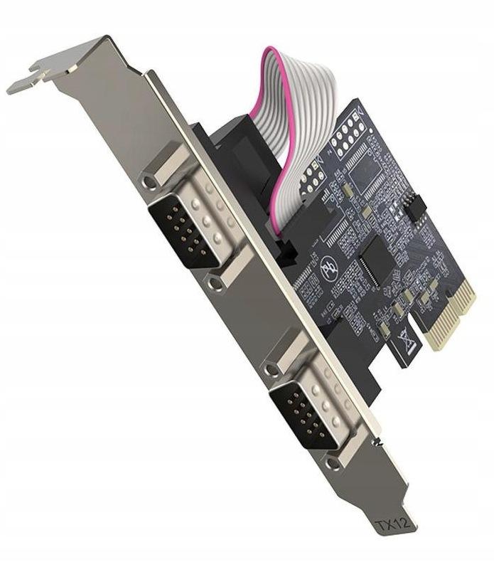 Unitek PCI Express kontroler 2x RS-232