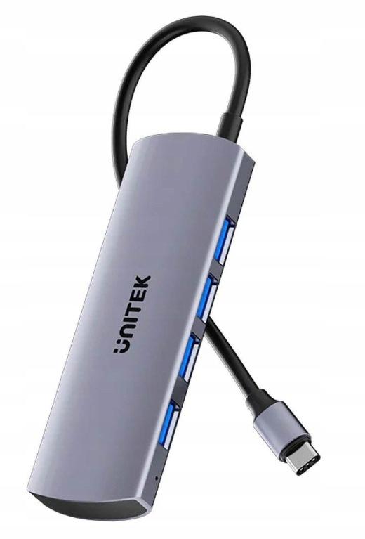 Hub USB-C Unitek Hub 4w1 USB-C 10 Gbps, 4x USB-A