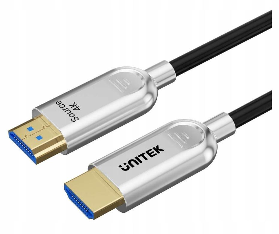 Unitek Kabel optyczny HDMI 2.0 AOC 4K 60Hz 15 m