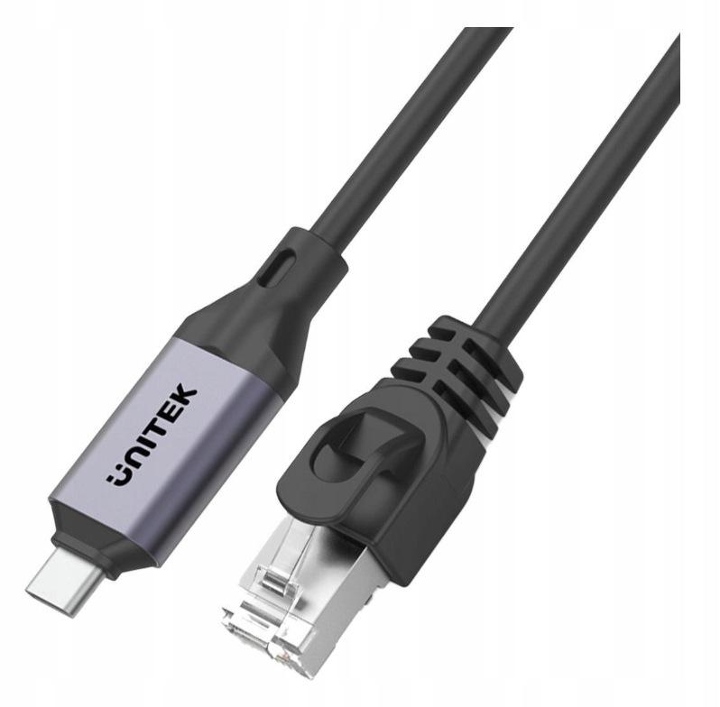 Unitek Kabel Ethernet USB C RJ-45 LAN, przewód sieciowy, 2m