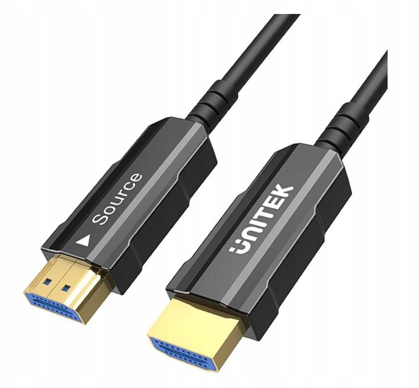 Unitek Kabel optyczny HDMI 2.0 AOC 4K 60Hz 20 m