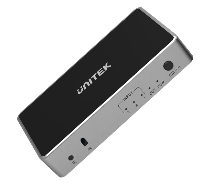 Unitek Przełącznik sygnału HDMI 1.4b 3 IN-1 OUT 4K