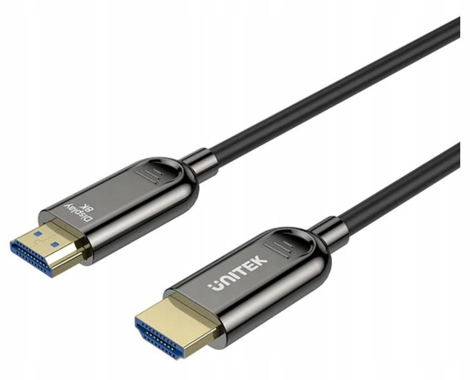 Unitek Kabel optyczny HDMI 2.1 AOC 8K 120Hz 20m