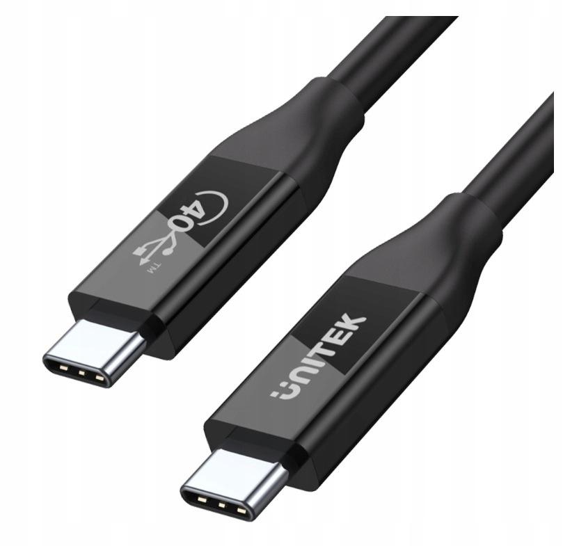 Unitek przewód USB-C 4.0 PD 100W 40 Gbps 8K 0,8 m