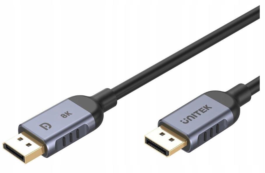 Kabel DisplayPort Unitek 1.4 8k 60hz, 4k 240hz, HDR, HDCP 2.3, DSC 1.2, 3m
