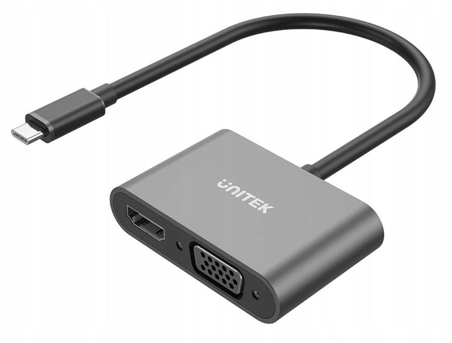 Unitek Adapter USB-C na HDMI 4K i VGA FullHD