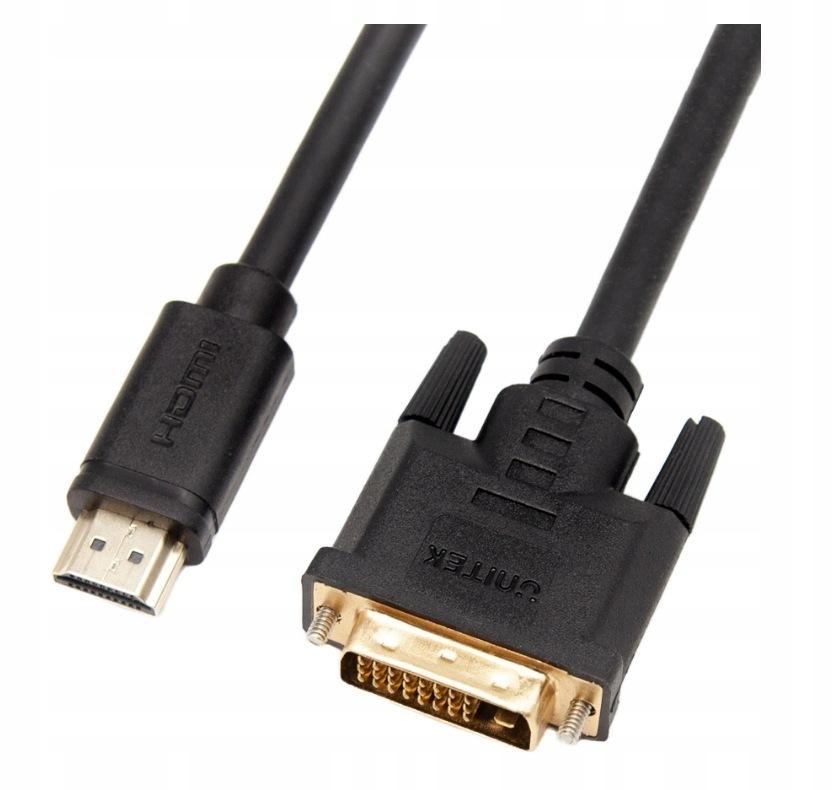 Unitek Adapter dwukierunkowy HDMI do DVI kabel 2m