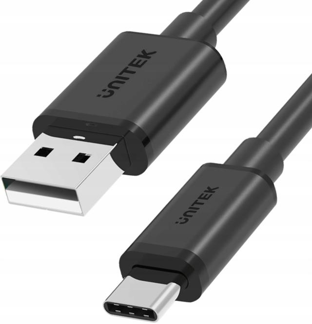 Unitek przewód USB-A - USB-C krótki 25cm Y-C480BK