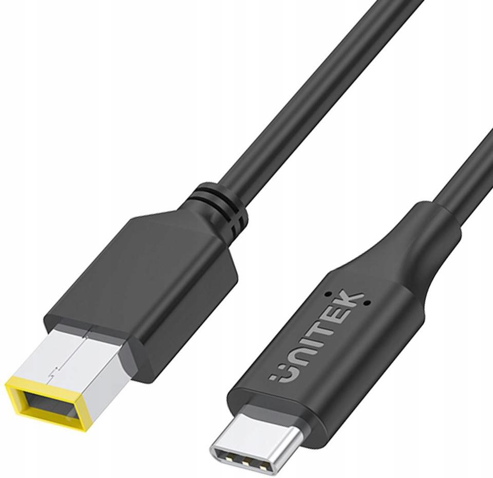 Kabel zasilający Unitek do Lenovo 65W USB-C - DC11*4,5mm