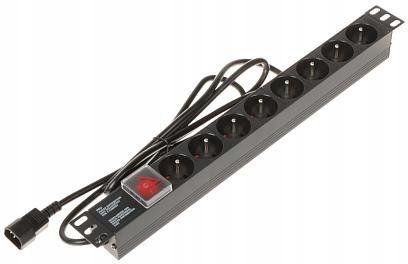Listwa zasilająca 8 gniazd PD-8/R-IEC