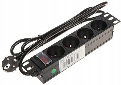 Listwa zasilająca 4 gniazda PD-4/R10/R