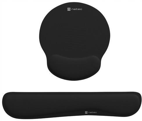 Podkładka pod mysz i nadgarstek Natec Chipmunk 2w1 zestaw ergonomiczny czar