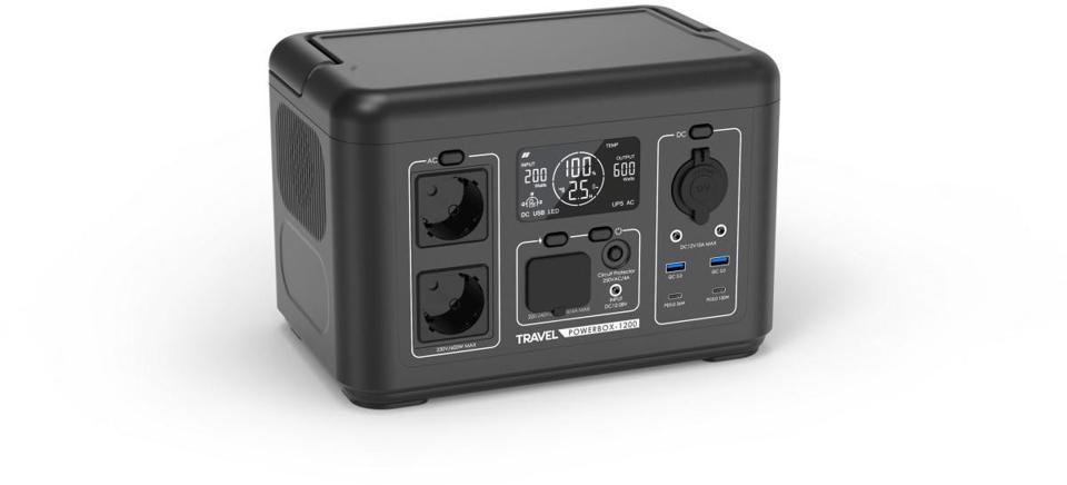 Przenośna stacja zasilania Volt Polska TRAVEL POWERBOX 1200 (600W) 512Wh